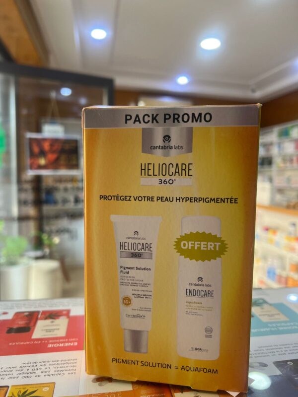 HELIOCARE 360° PIGMENT SOLUTION FLUIDE SPF50+ 50ML = ENDOCARE AQUAFOAM