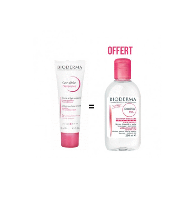 Bioderma COFFRET SENSIBIO DEFENSIVE LIGHT 40ML + SENSIBIO H2O 250ML OFFERT